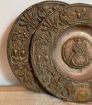 Coppia di Piatti in Bronzo Romería del Rocío