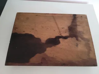 Set scrittura con 2 calamai in vetro