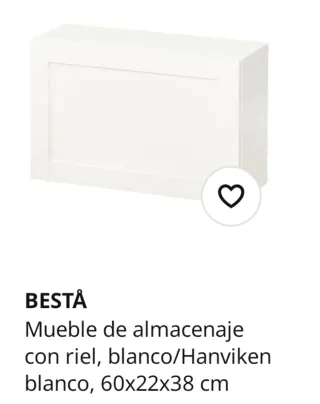 Muebles Colgar BESTÅ IKEA Blanco