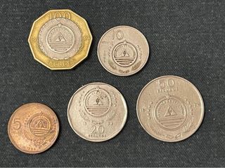 Set 5 Monete Capo Verde 1994 Uccelli