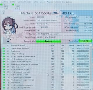2x HDD Hitachi 2.5 SATA-500GB