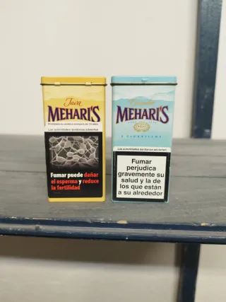 Tabaco Cajita Mehari's amarilla vacía