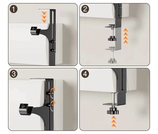 Soporte metálico para barra de cortina