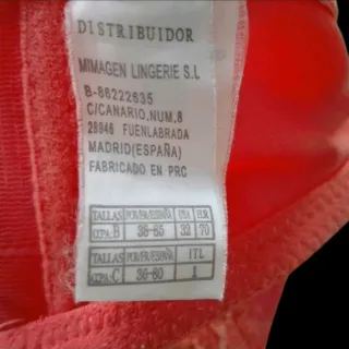 Sujetador Coral Encaje 85B