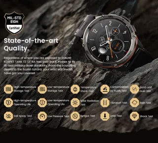 KOSPET TANK T3 Ultra GPS Smartwatch Impermeabile