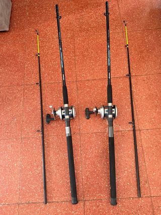 2 Cañas de pescar con carrete sin estrenar