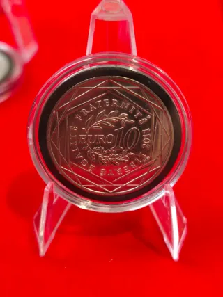 Monedas Francesas Plata 10€ ley .500 & 5€ .333