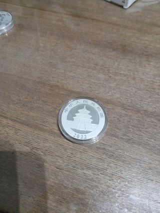 Monedas plata pandas