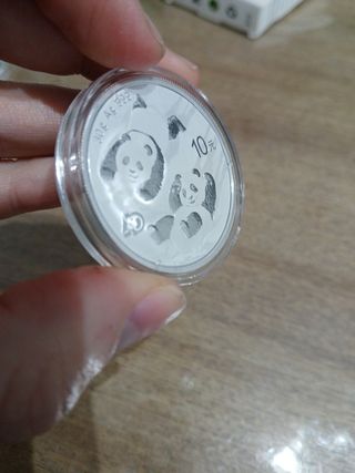Monedas plata pandas