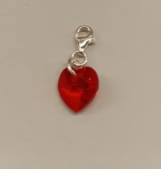 Colgante Corazón Swarovski Rojo