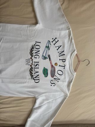 Sudadera Zara Blanca Talla M