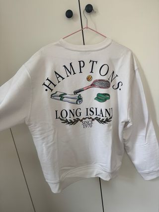 Sudadera Zara Blanca Talla M