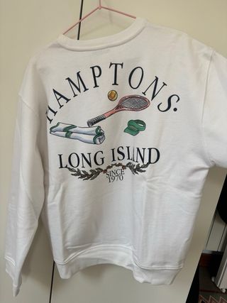 Sudadera Zara Blanca Talla M