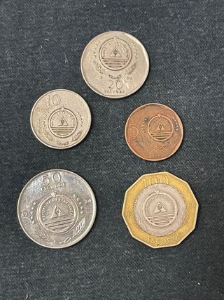 Set 5 monete Capo Verde 1994 Navi Rare circolate