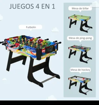 Mesa Multijuegos 4 en 1