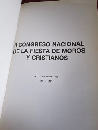 Cartel II Congreso Nacional Fiesta Moros Cristiano