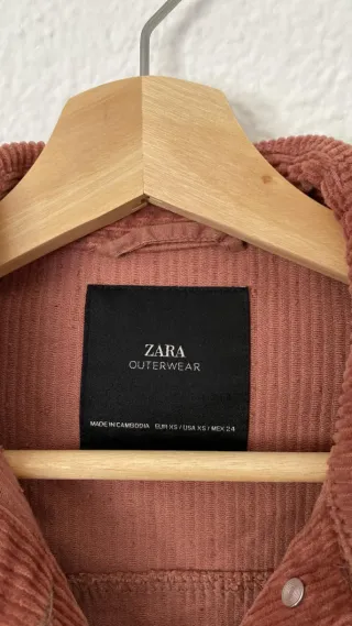 Sobrecamisa pana rosa oversized XS