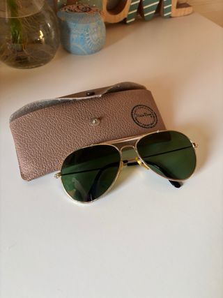 Occhiali Ray-Ban Vintage Oro Lenti Verdi