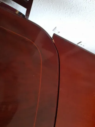 Mesa de comedor de madera extensible