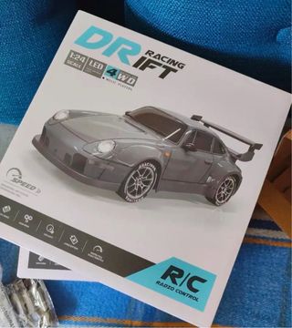 Coche RC Drift Escala 1:24 Gris