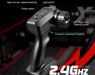 Coche RC Drift Escala 1:24 Gris