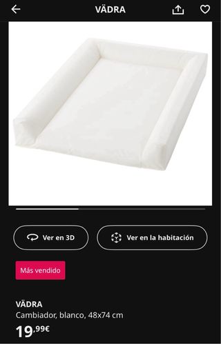 Cambiador bebé blanco GULLIVER