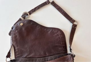 Bolso Dior Saddle Marrón Piel