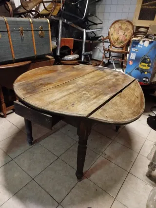 Mesa tocinera alas madera restaurar original