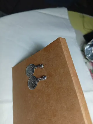 Pendientes plata 925 espiral