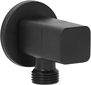 Válvula de Grifo, válvula de Parada de Agua del Mezclador/válvula de ángulo de Grifo de 2 ángulos, Pintura Negra de Alto Rendimi