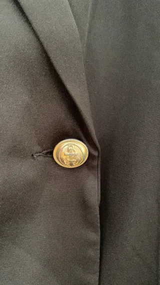 Vestido blazer elegante negro