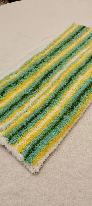 Tappeto tufting righe multicolore