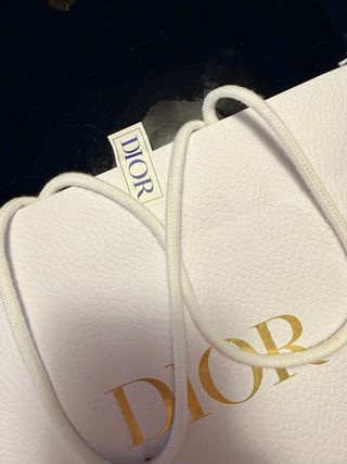 Set 3 Bolsas Dior Blancas y Doradas