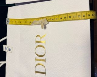 Set 3 Bolsas Dior Blancas y Doradas