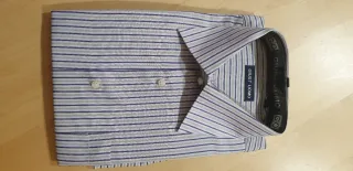 Camicia GIUST UOMO uomo a righe con taschino
