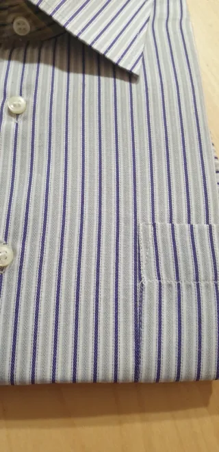 Camicia GIUST UOMO uomo a righe con taschino