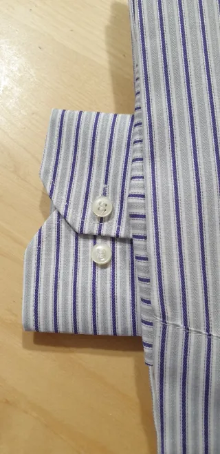 Camicia GIUST UOMO uomo a righe con taschino