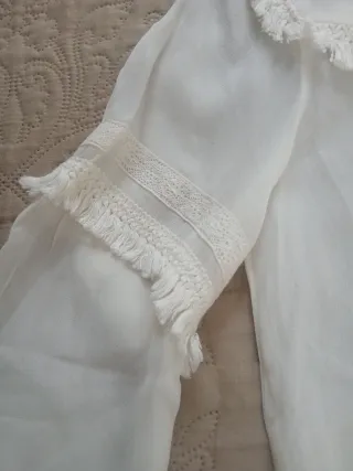 Blusa Tintoretto Blanca Talla 40,pero Talla 38