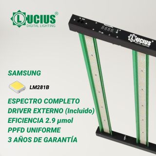 Luz LED Cultivo Lucius 630w 2.9 Master