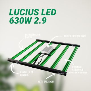 Luz LED Cultivo Lucius 630w 2.9 Master
