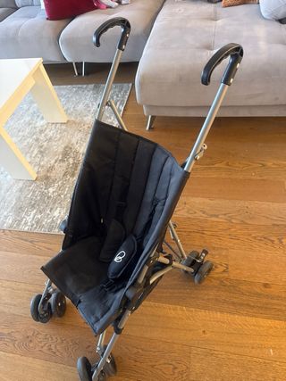 Carrito de bebé plegable negro