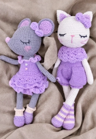 Set Gatto-Topo uncinetto