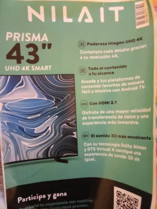 Smart TV Android 43" Nilait