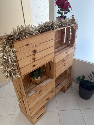 Mostrador de madera hecho a mano