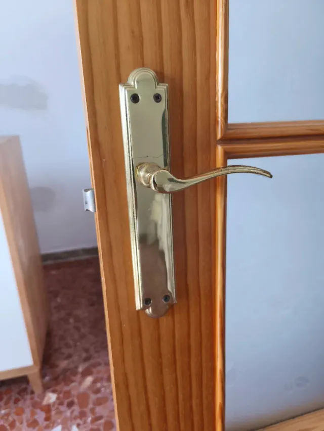 Puerta interior completa de madera