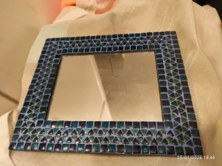 Espejo de Mosaico Tonos Azules para la pared