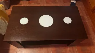 Mesa de centro elevable madera