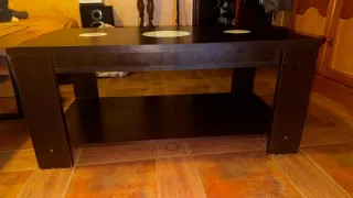 Mesa de centro elevable madera