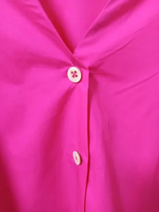 Blusa Roberto Verino fucsia escote V