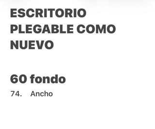 Escritorio/Mesa de estudio blanca